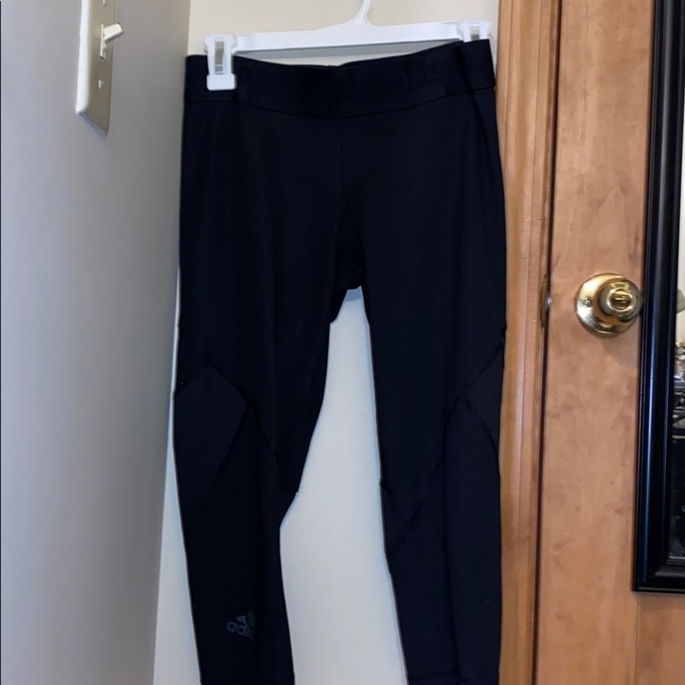 Black adidas crop leggings